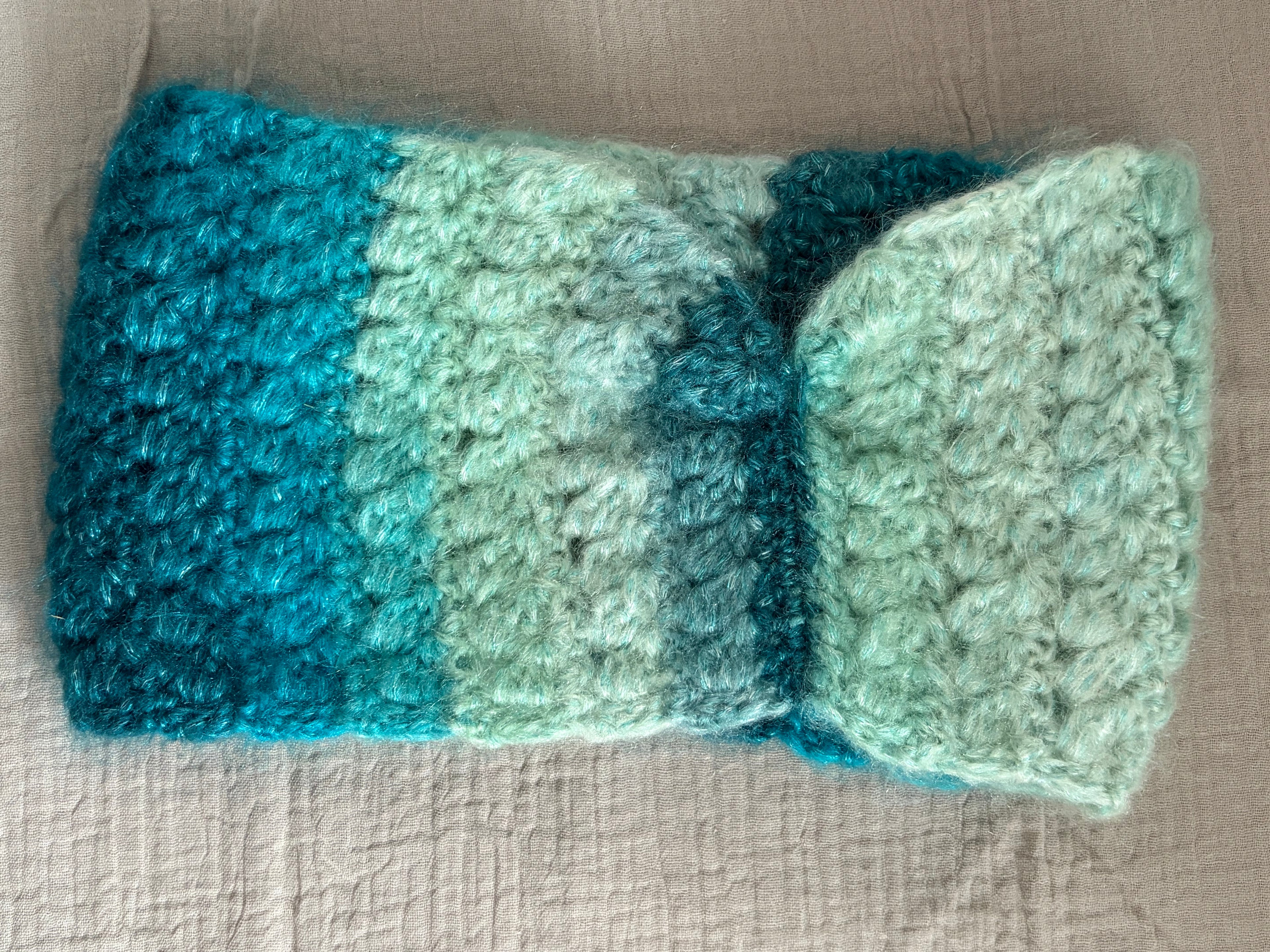 Breites Stirnband Meeresglitzern