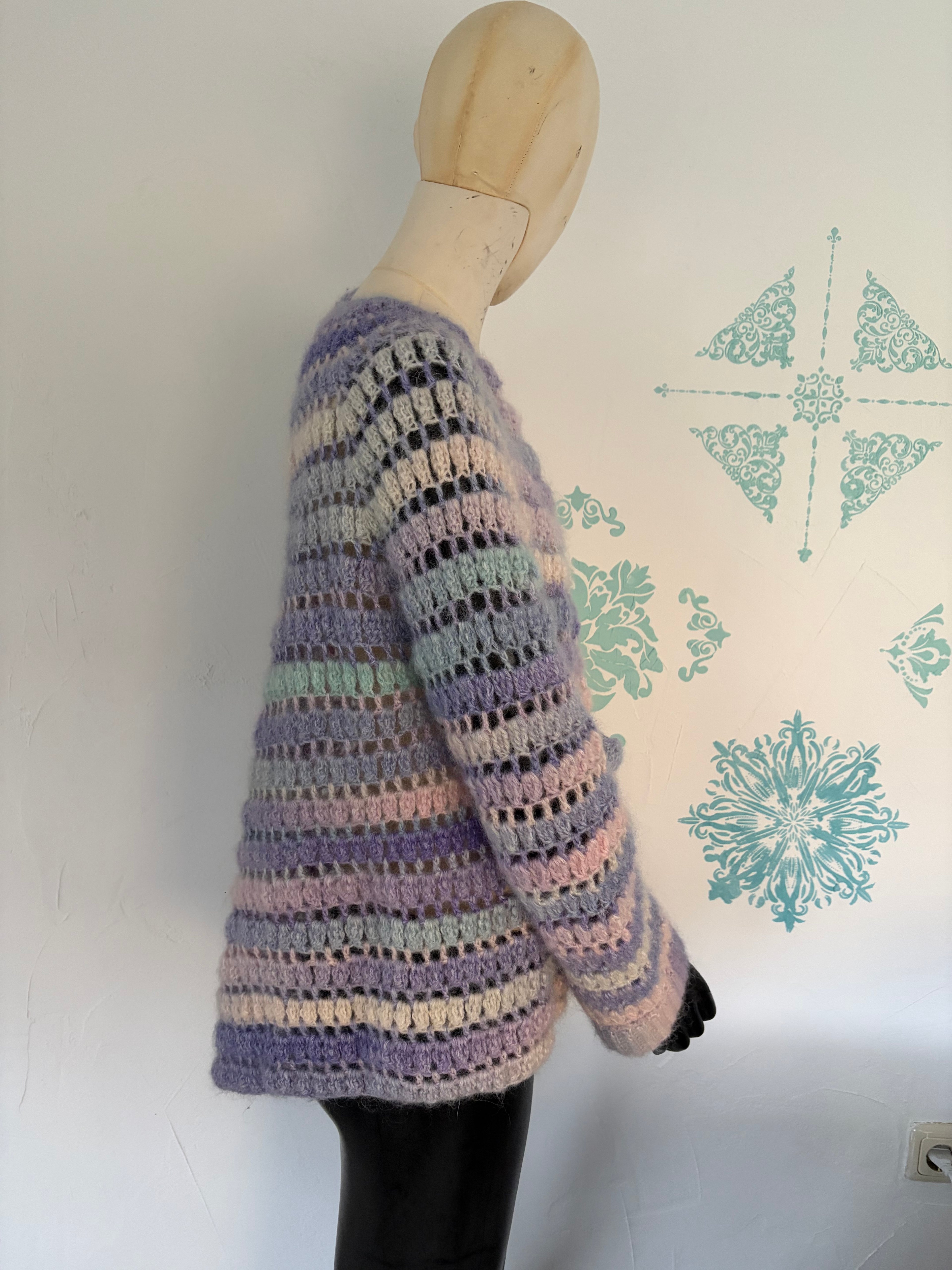 Strickjacke Fliederhauch