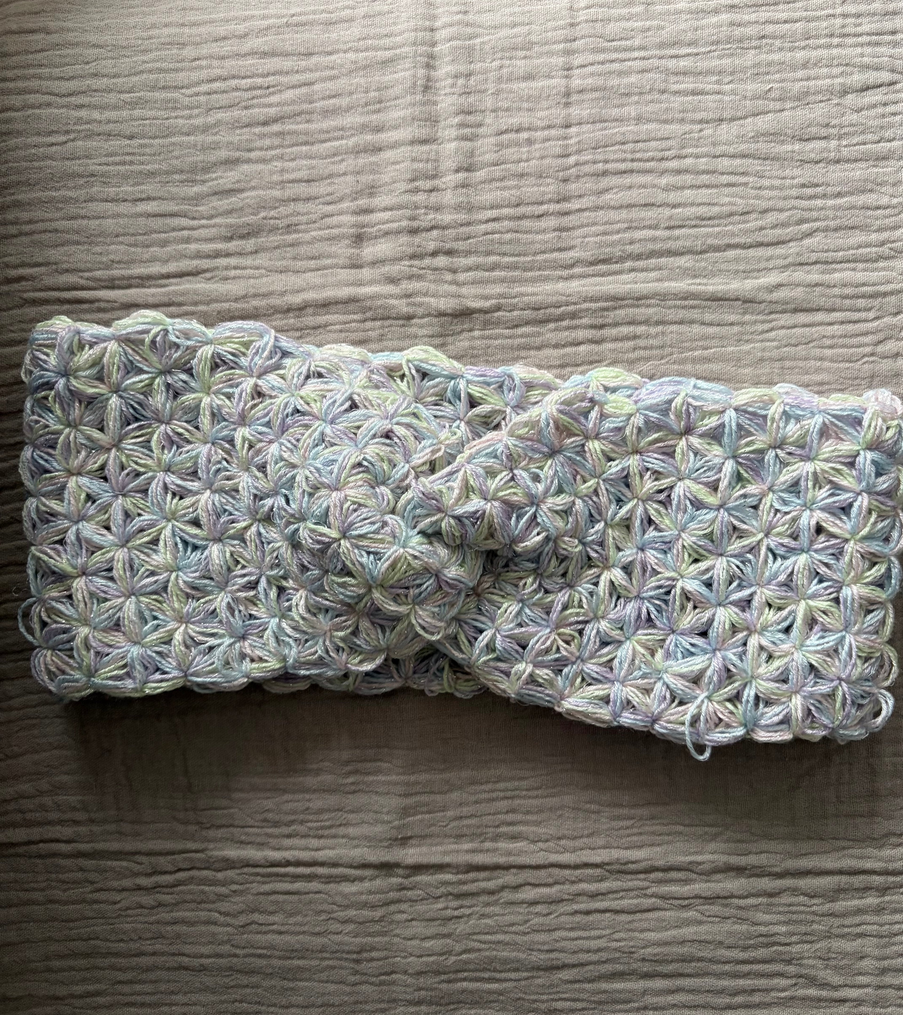 Stirnband Pastelblüte