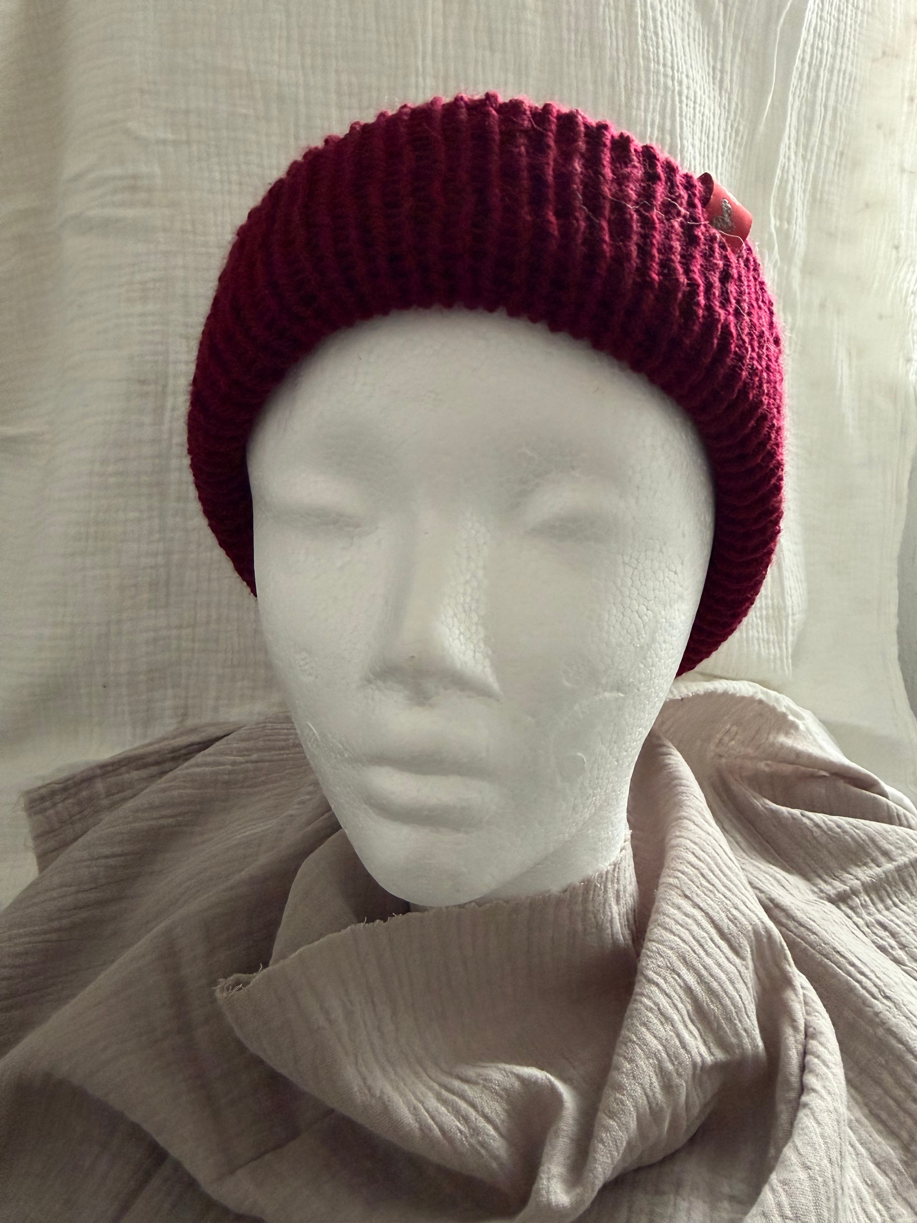 Mütze Burgundertraum