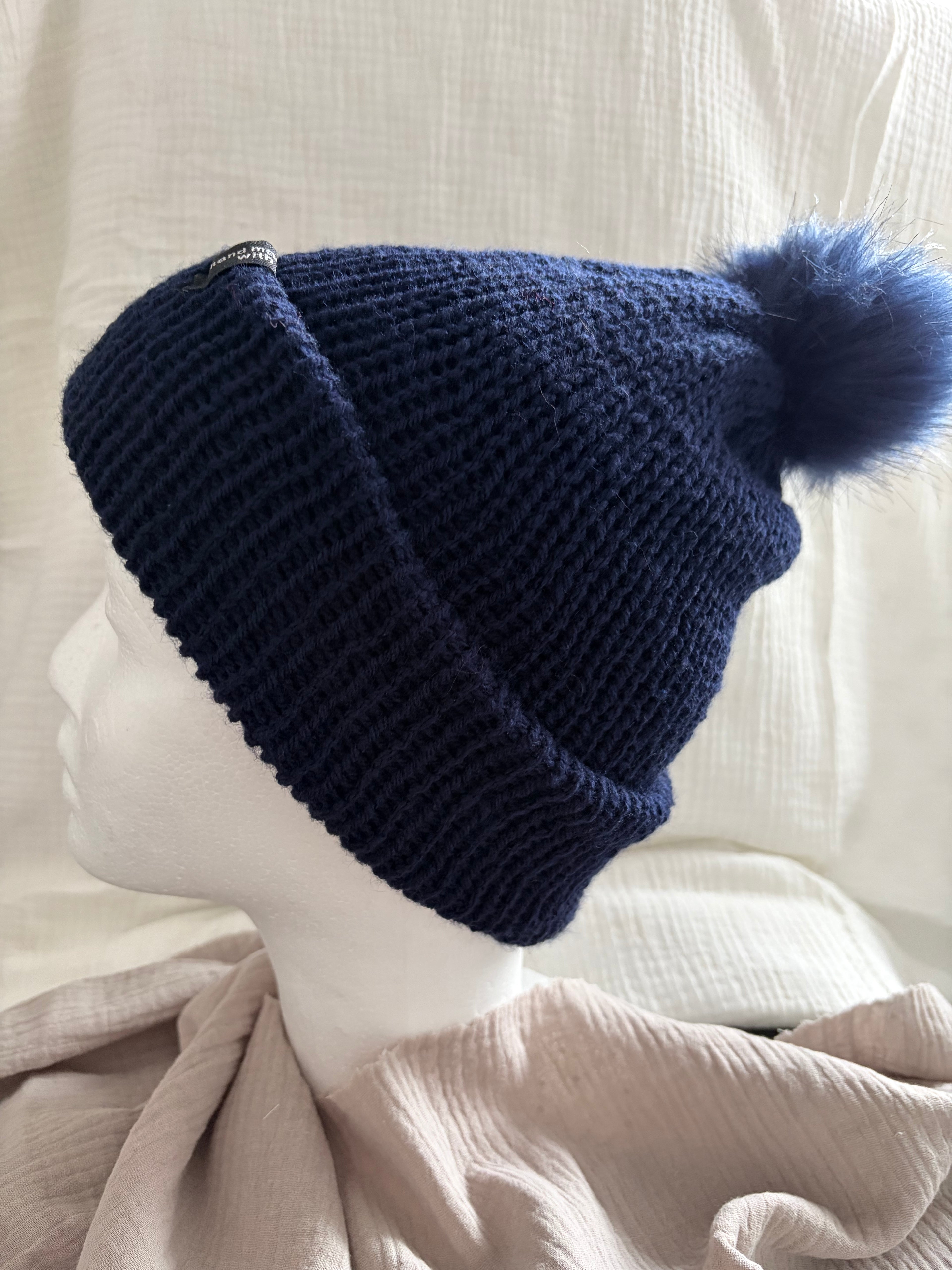 Mütze Abendmeer mit Bommel