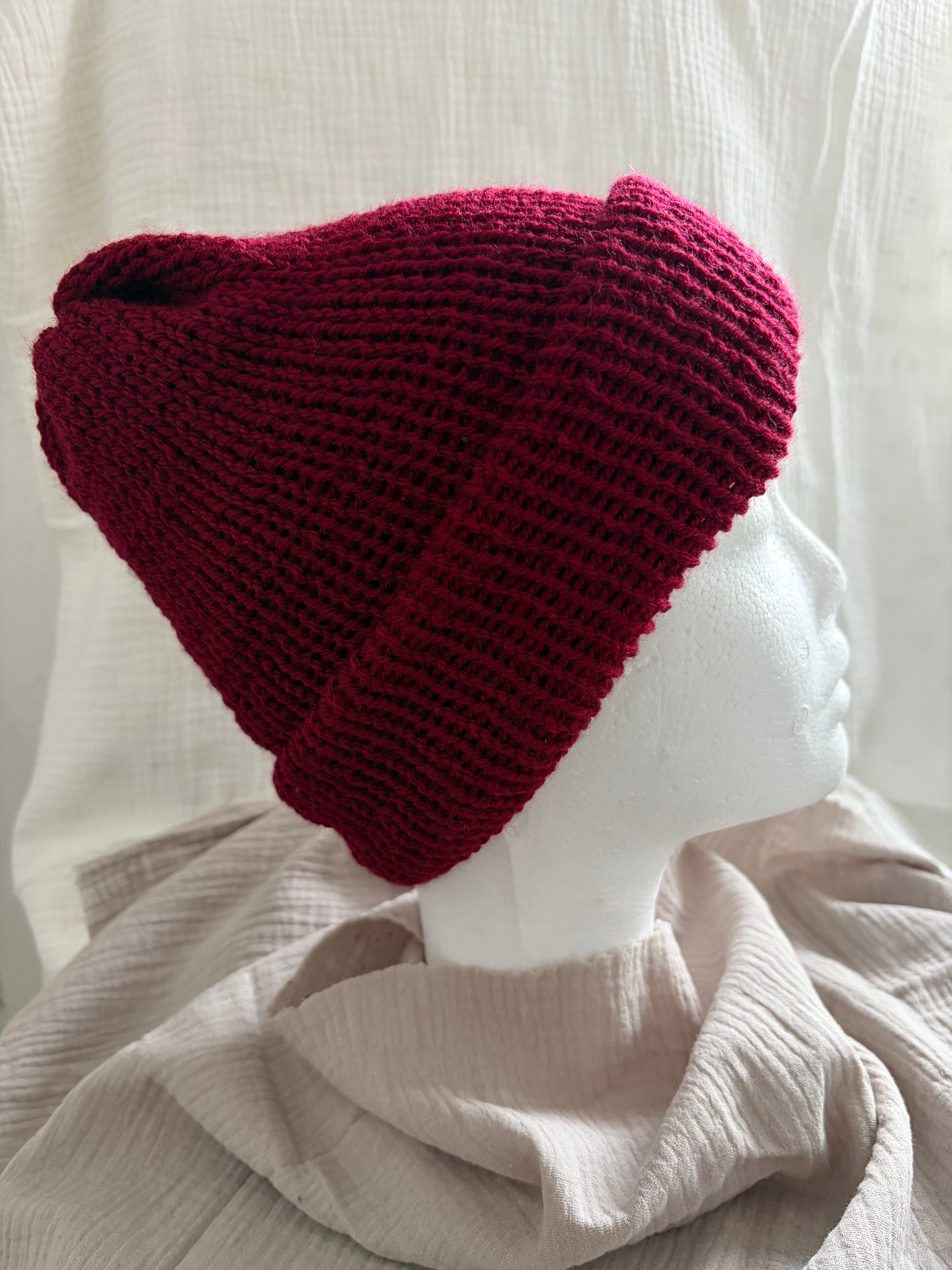 Mütze Burgundertraum