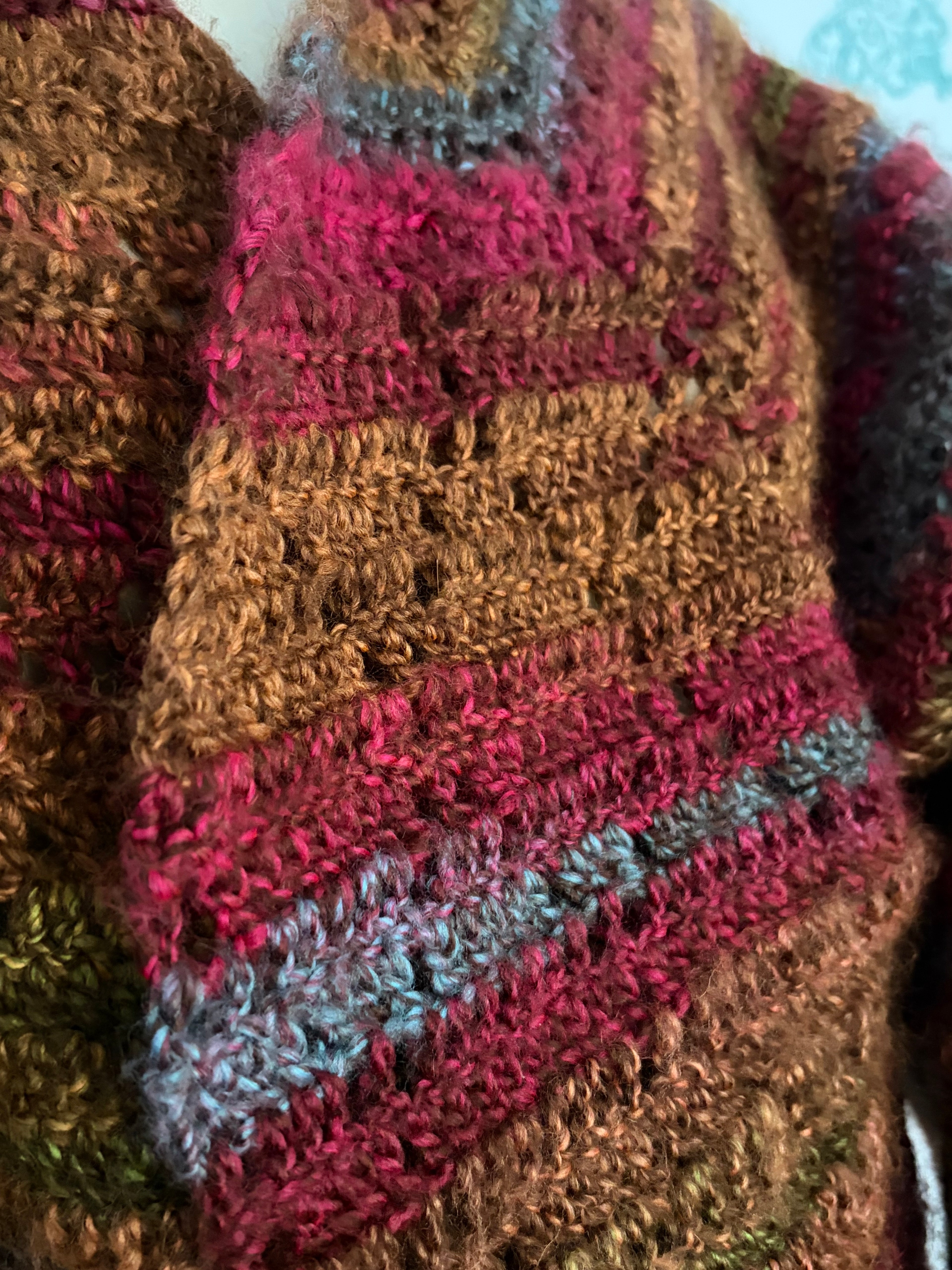 Strickjacke Herbstlaub