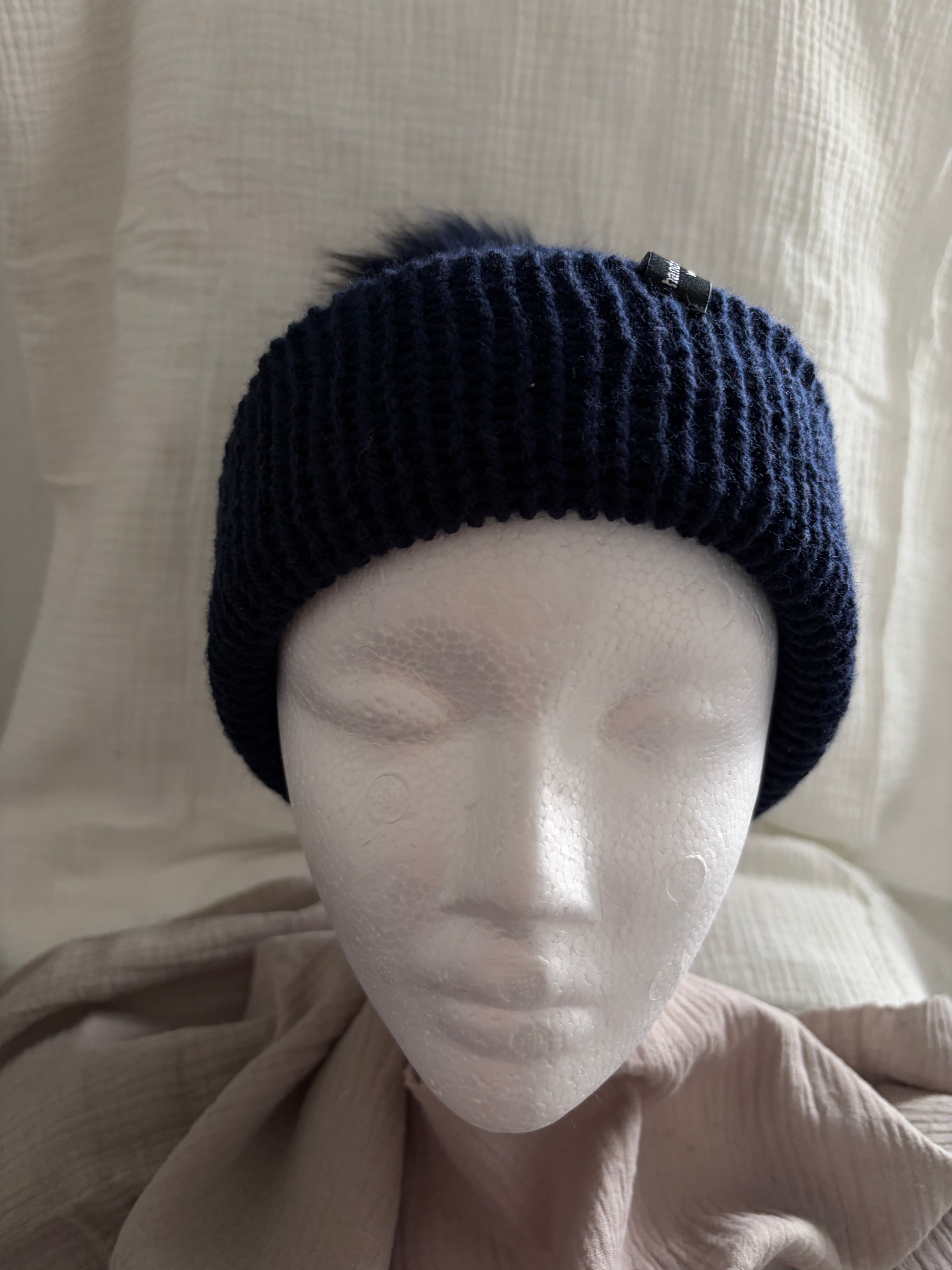 Mütze Abendmeer mit Bommel