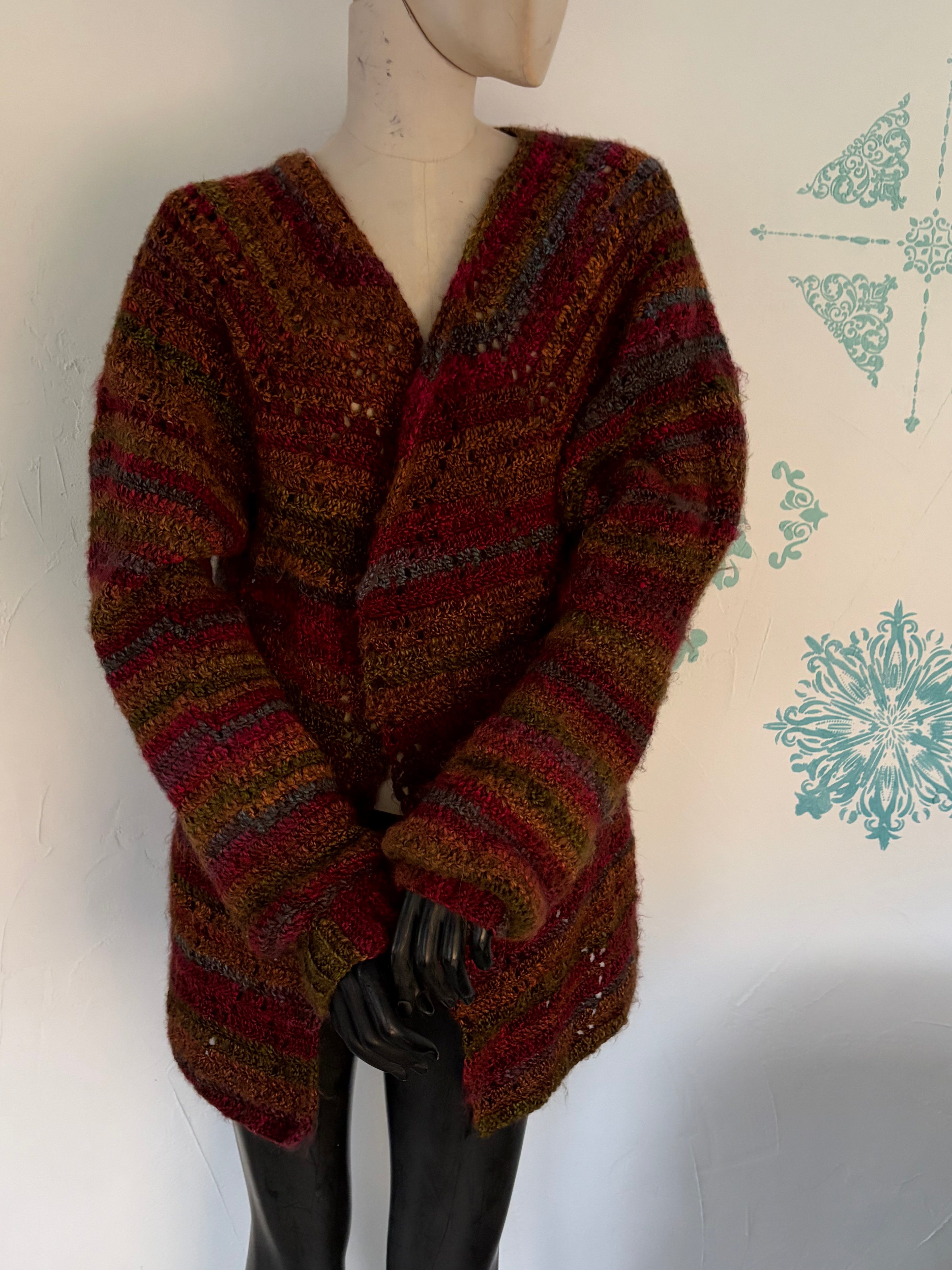 Strickjacke Herbstlaub
