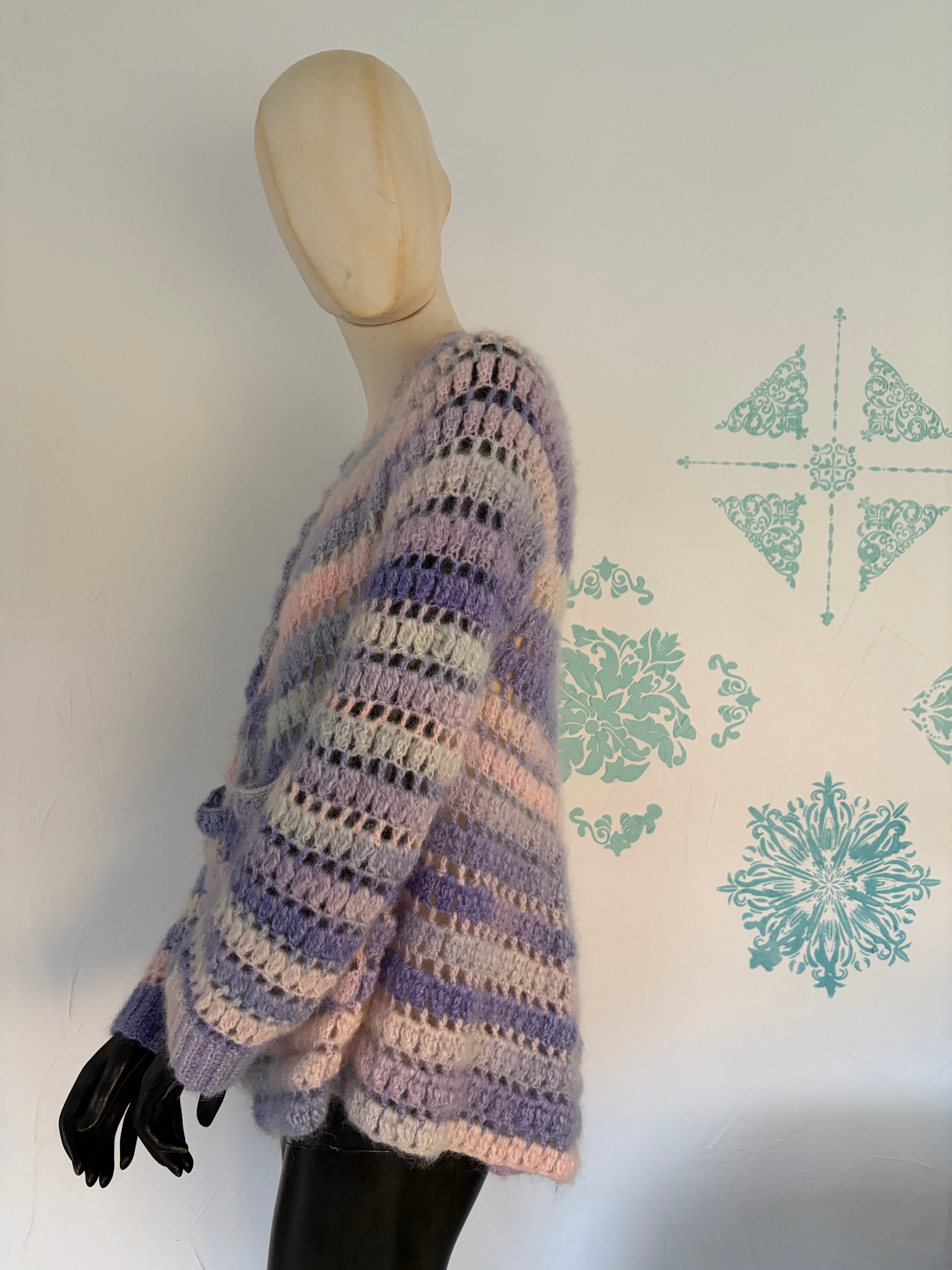 Strickjacke Fliederhauch