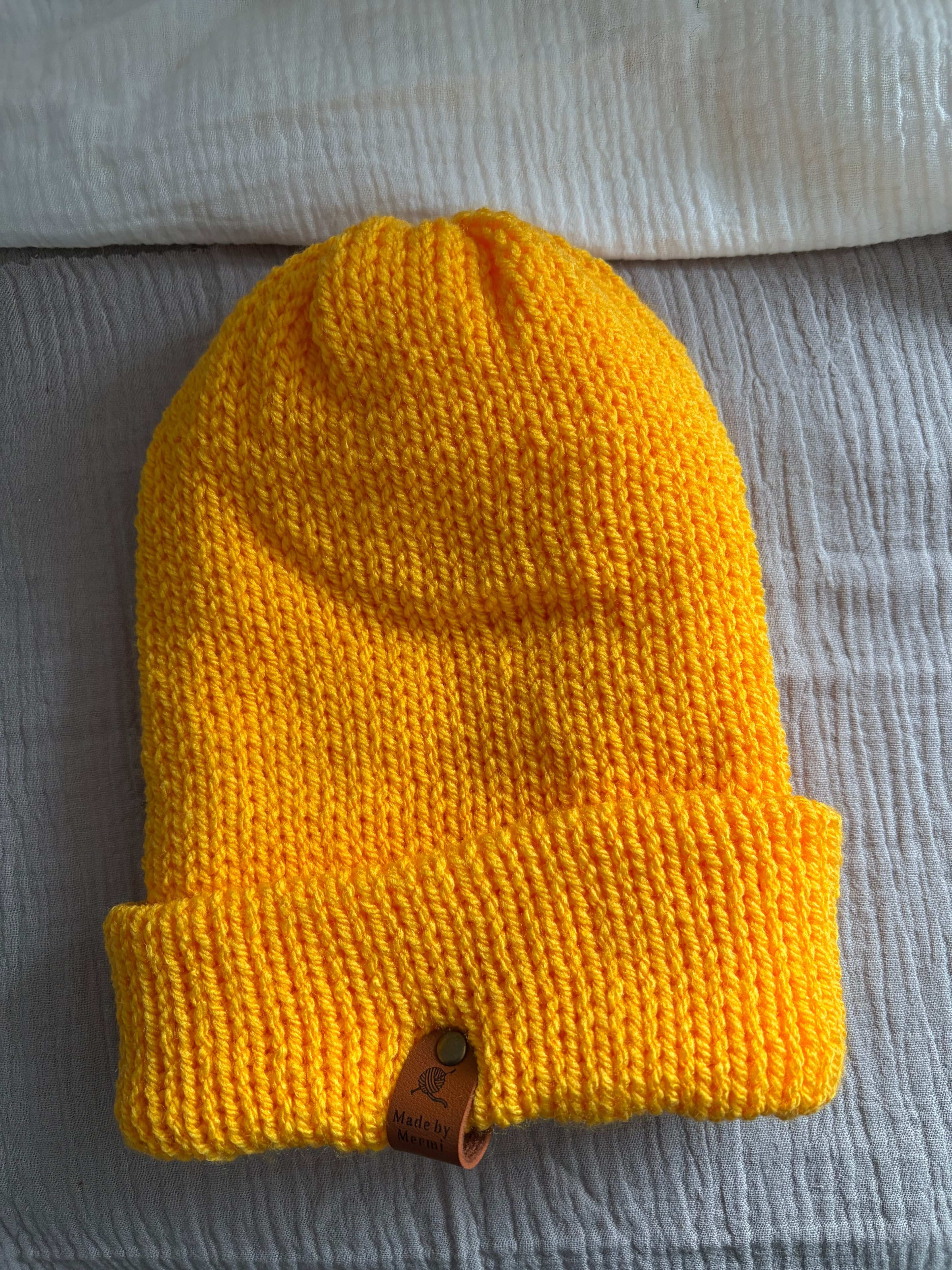 Mütze Sonnengelb