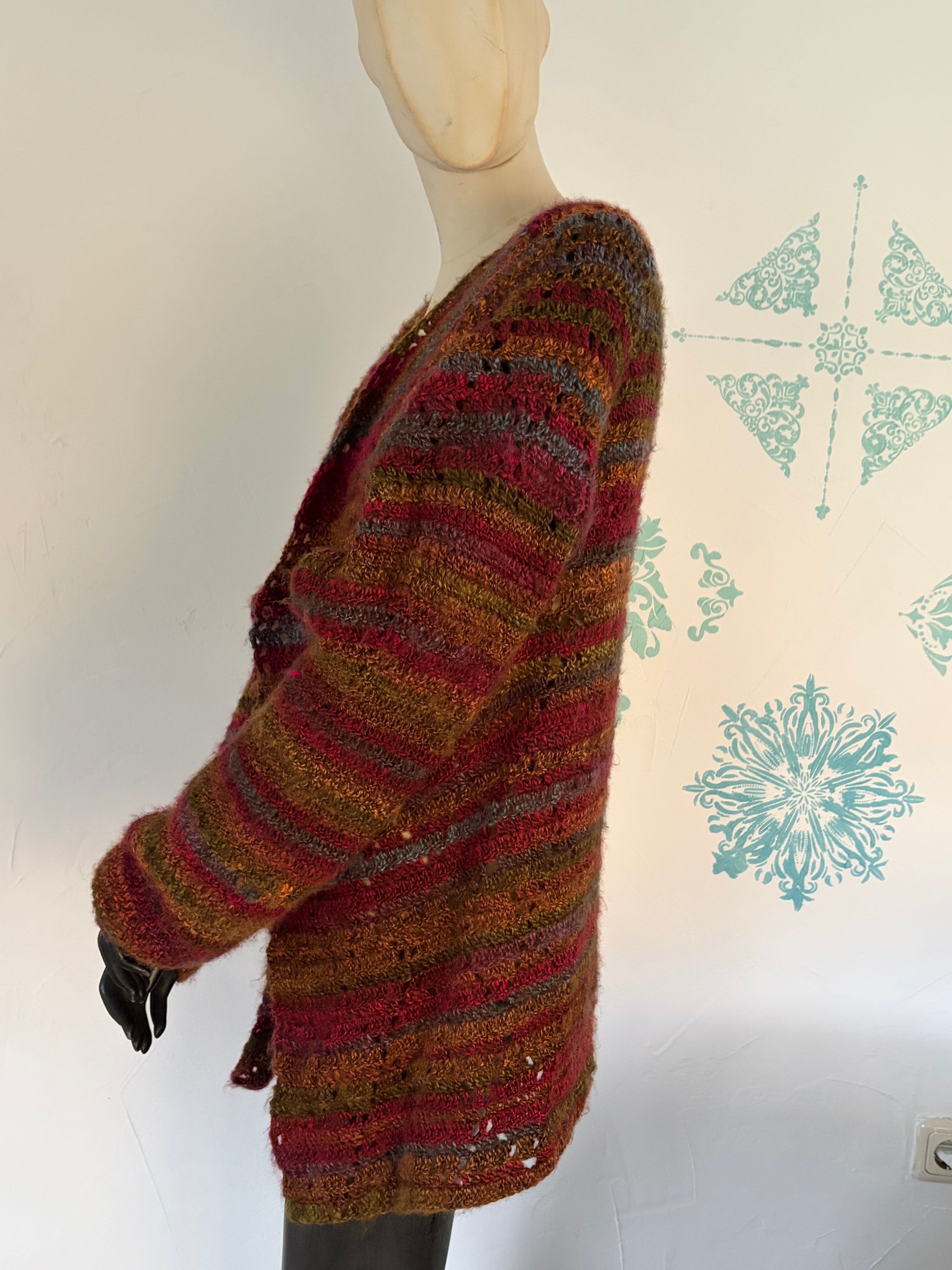 Strickjacke Herbstlaub