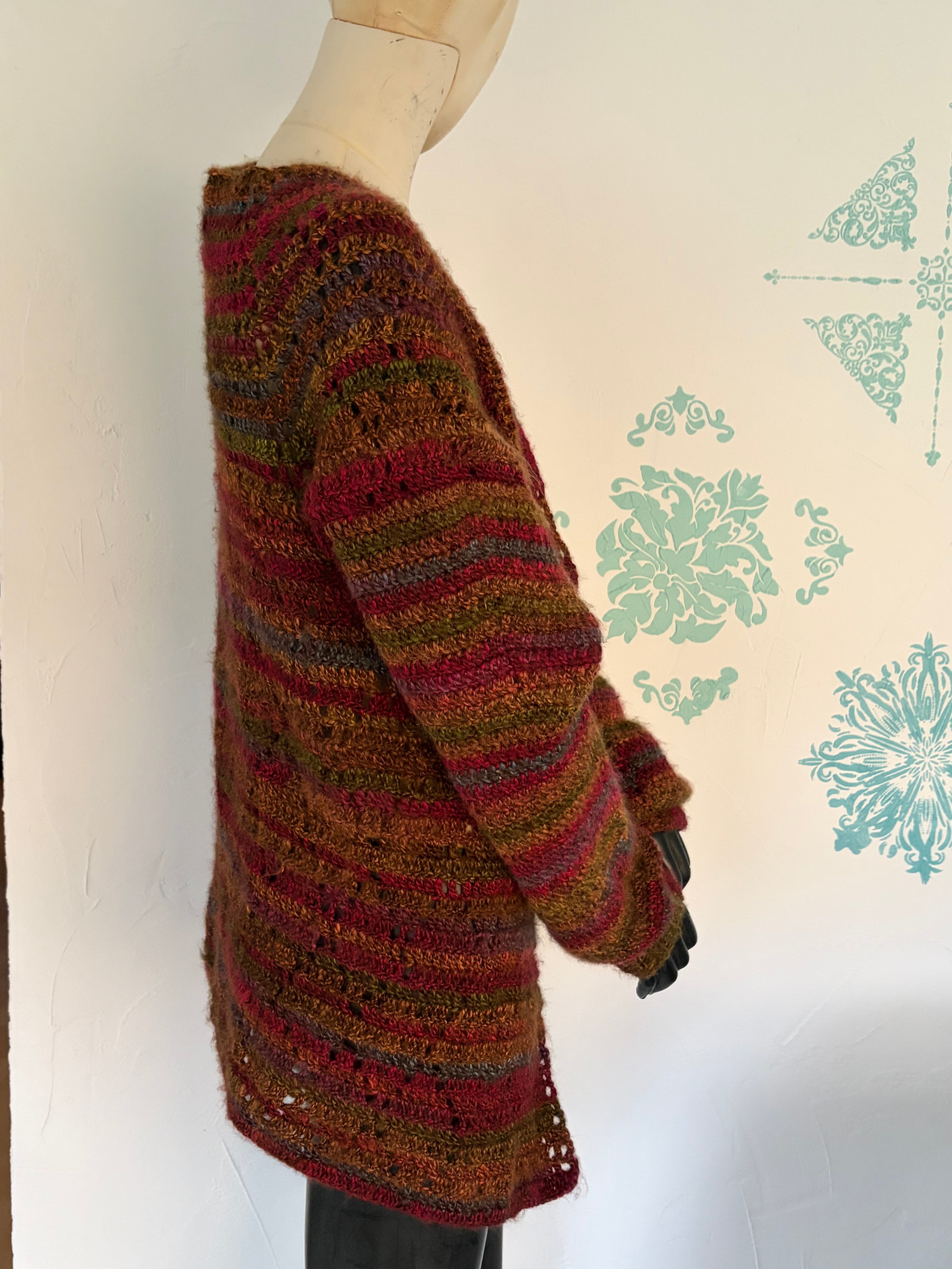 Strickjacke Herbstlaub