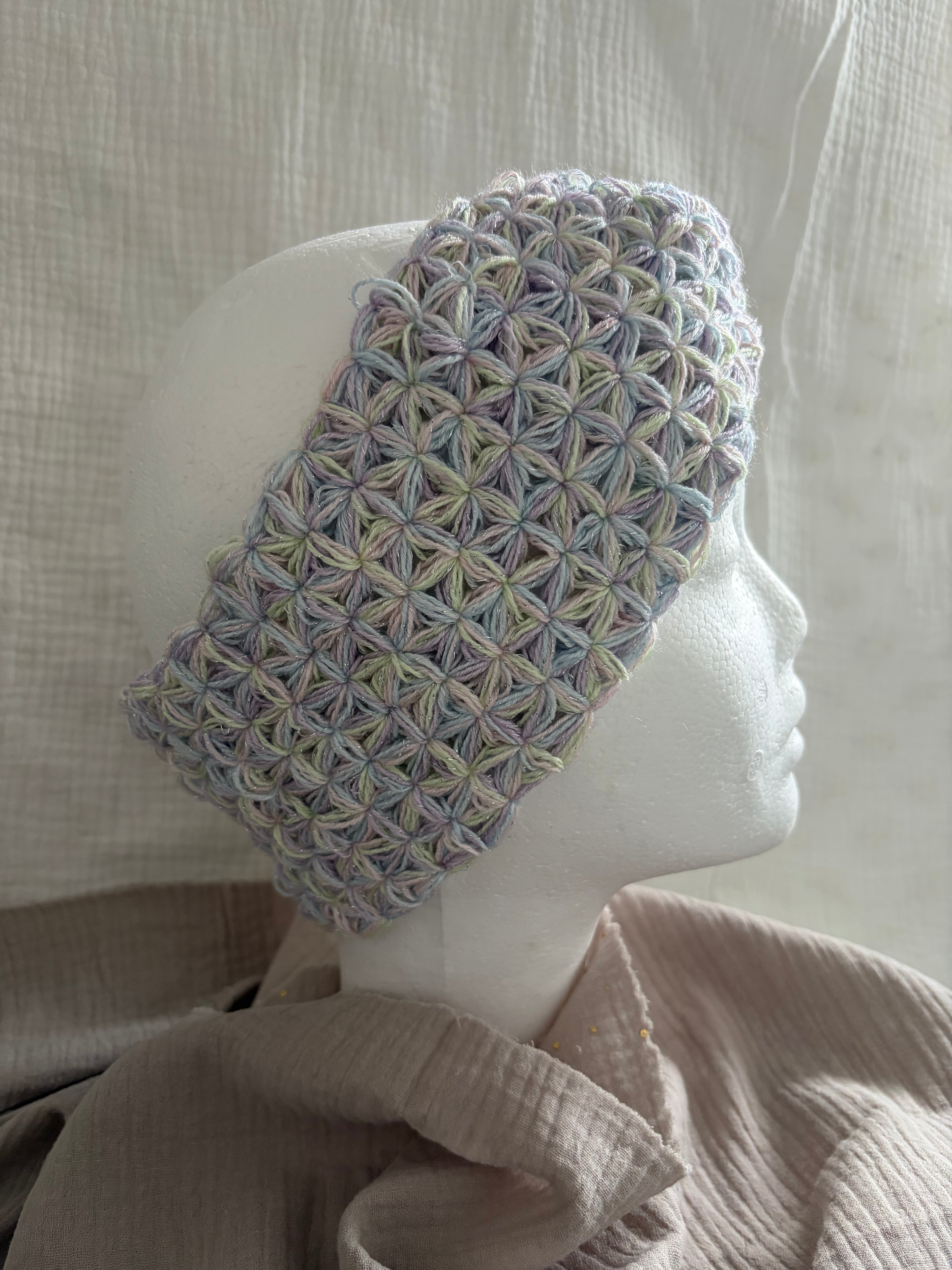 Stirnband Pastelblüte