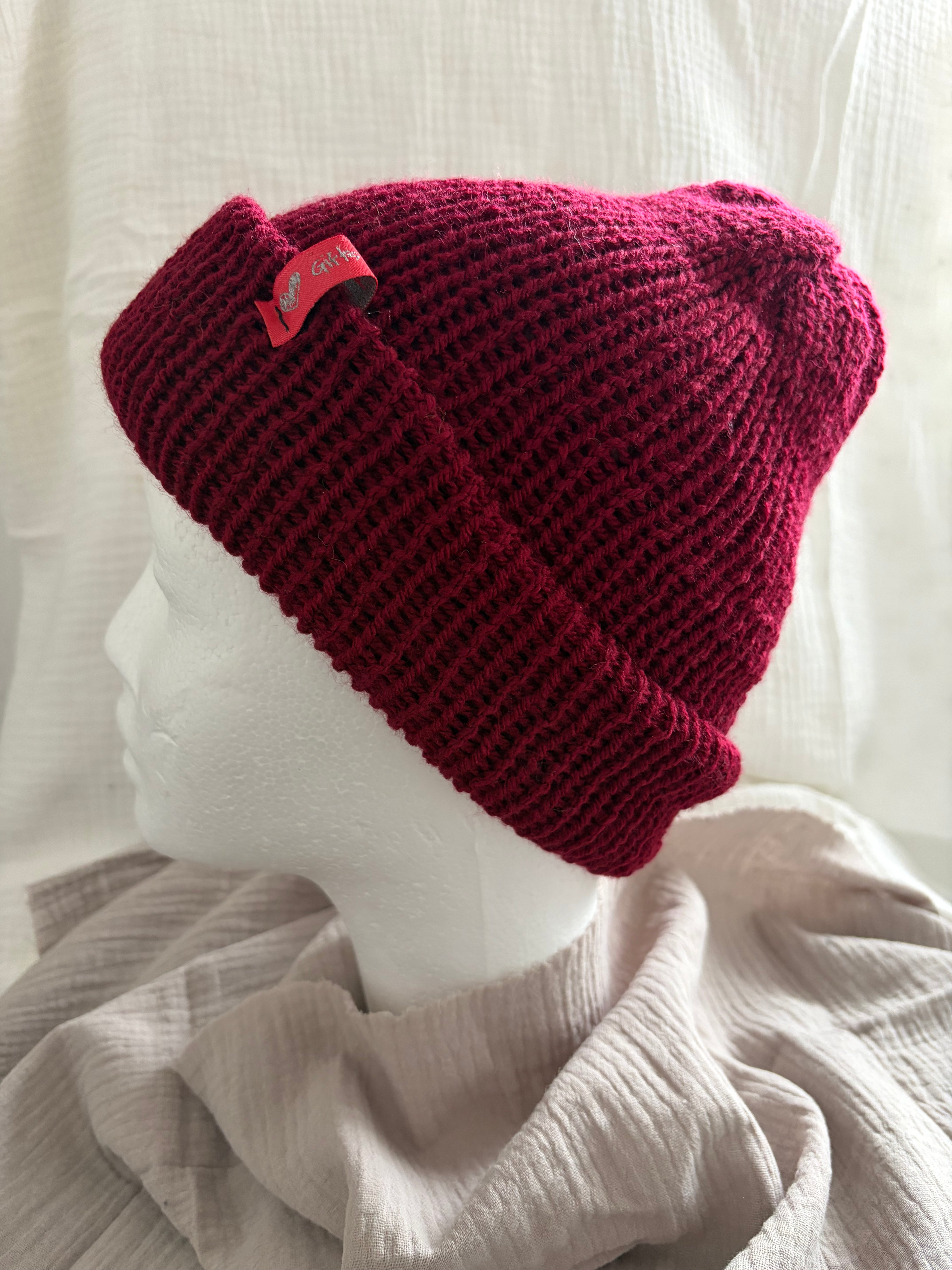 Mütze Burgundertraum