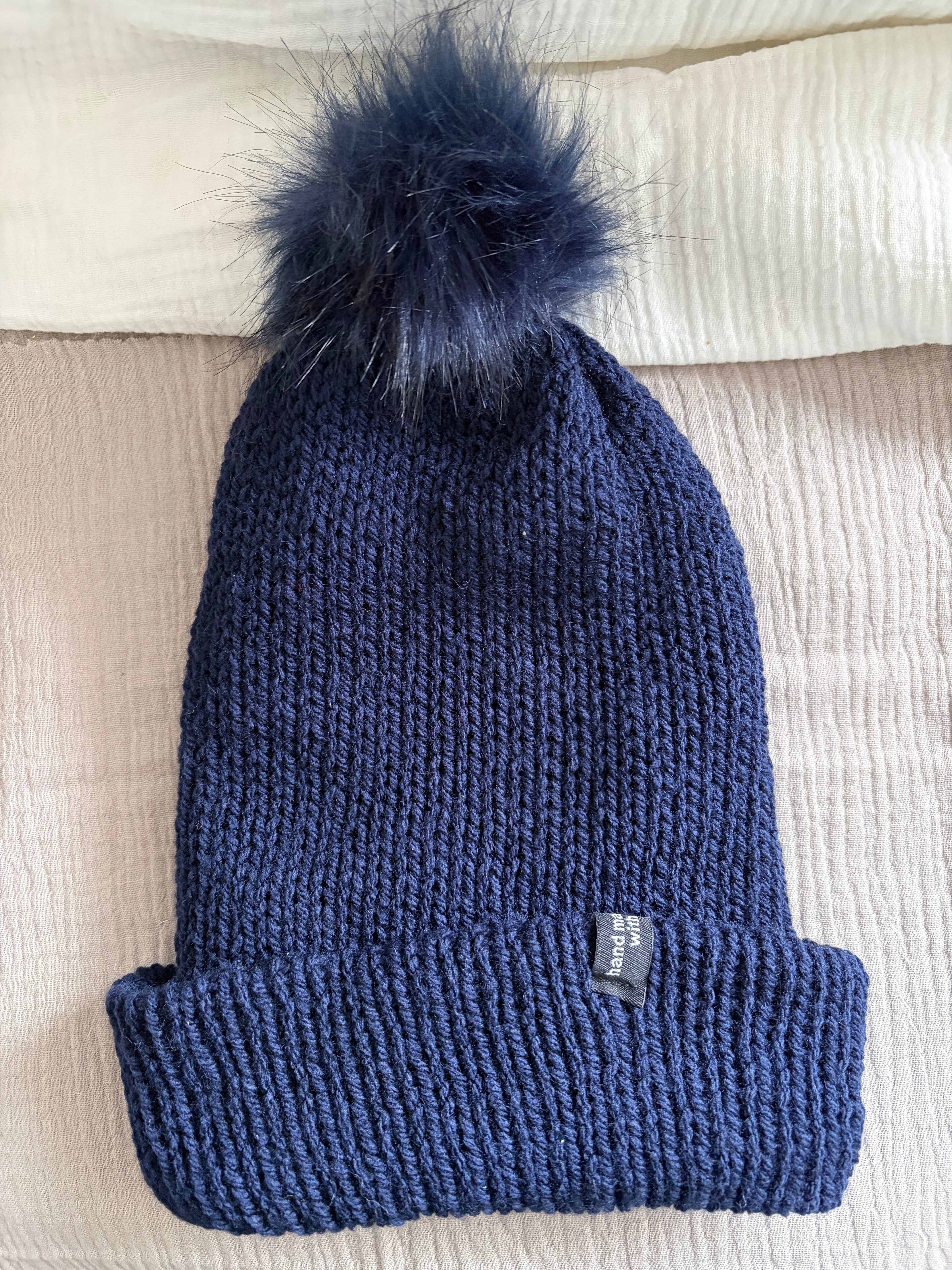 Mütze Abendmeer mit Bommel