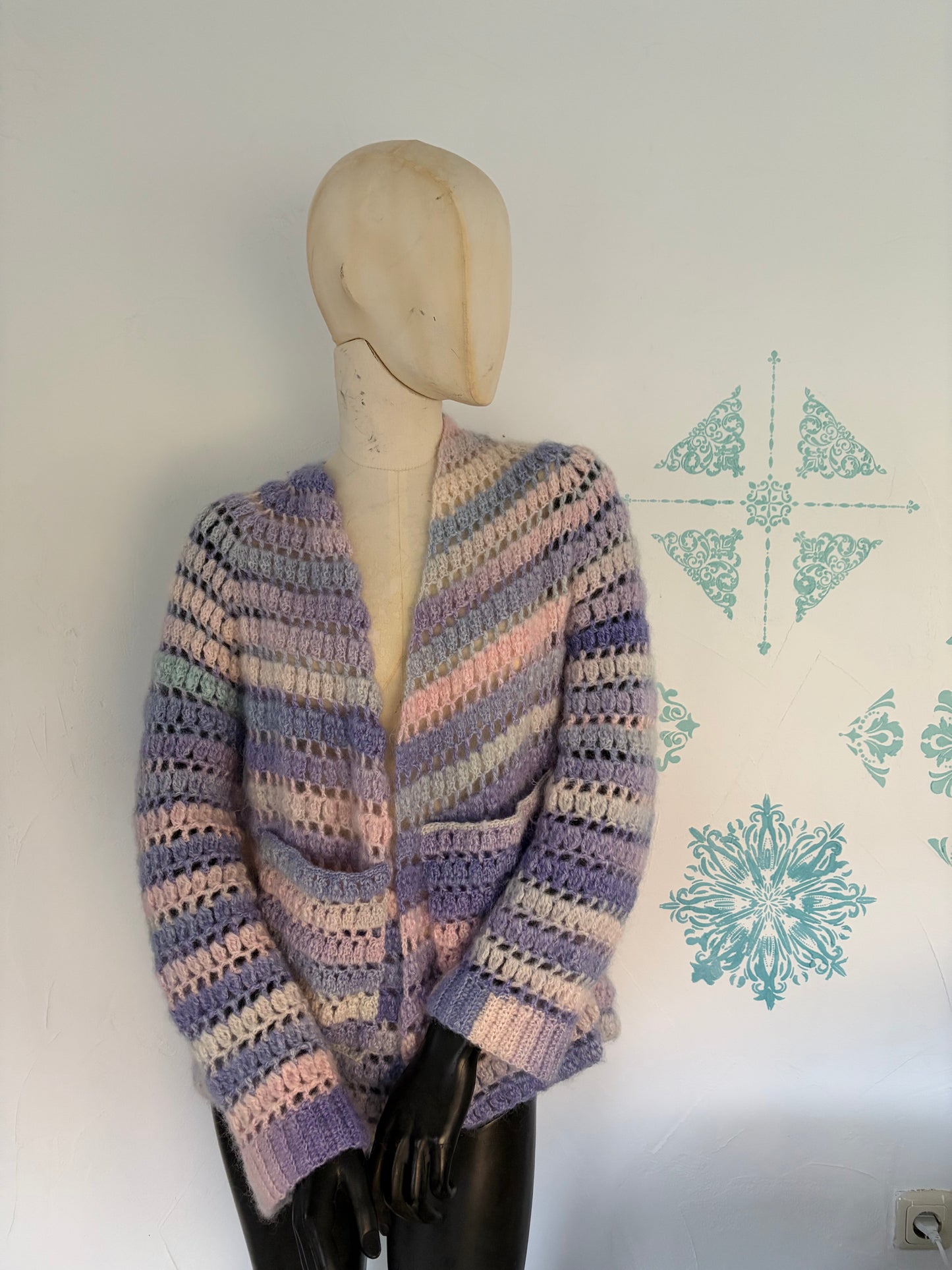 Strickjacke Fliederhauch