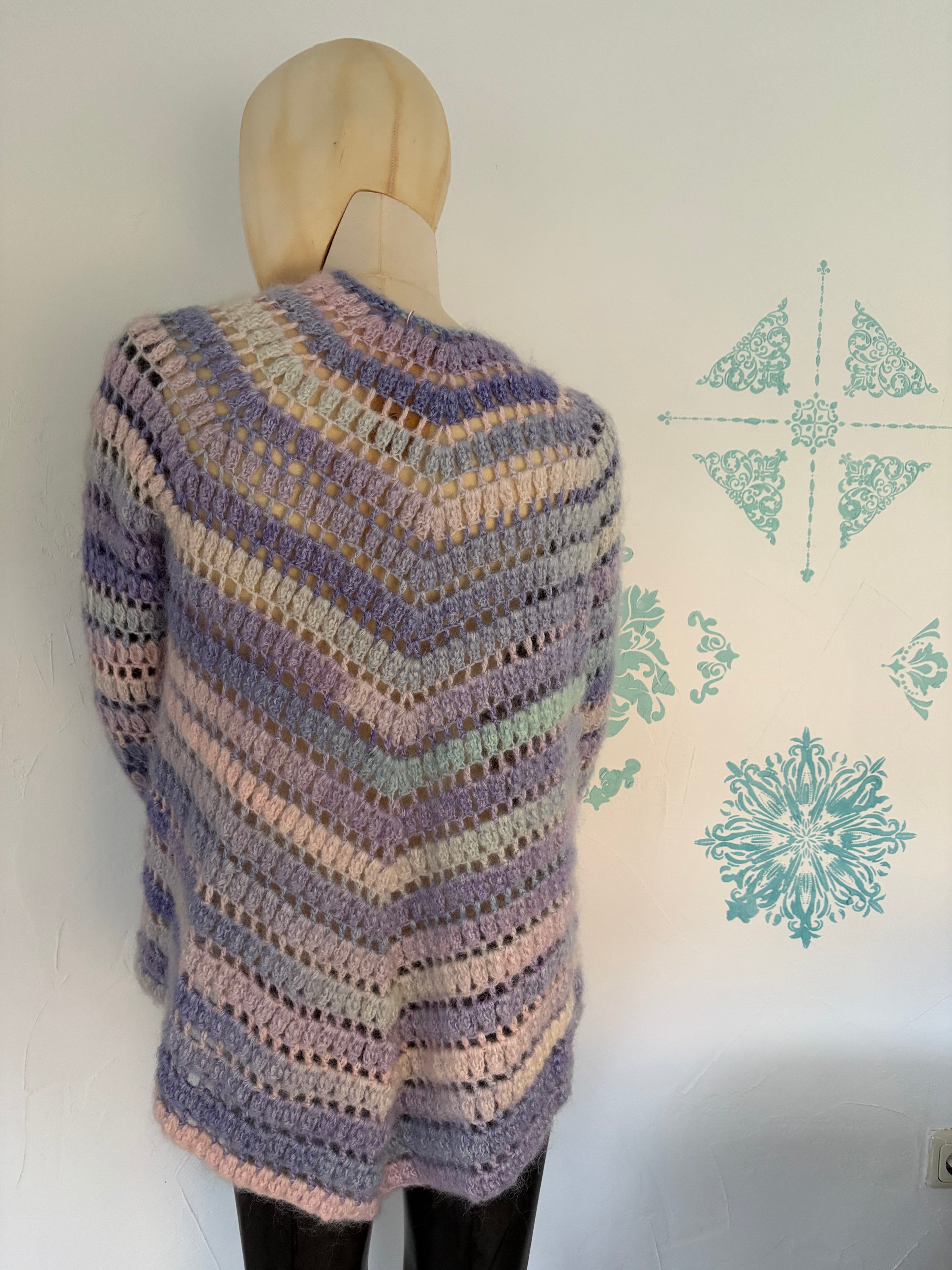 Strickjacke Fliederhauch