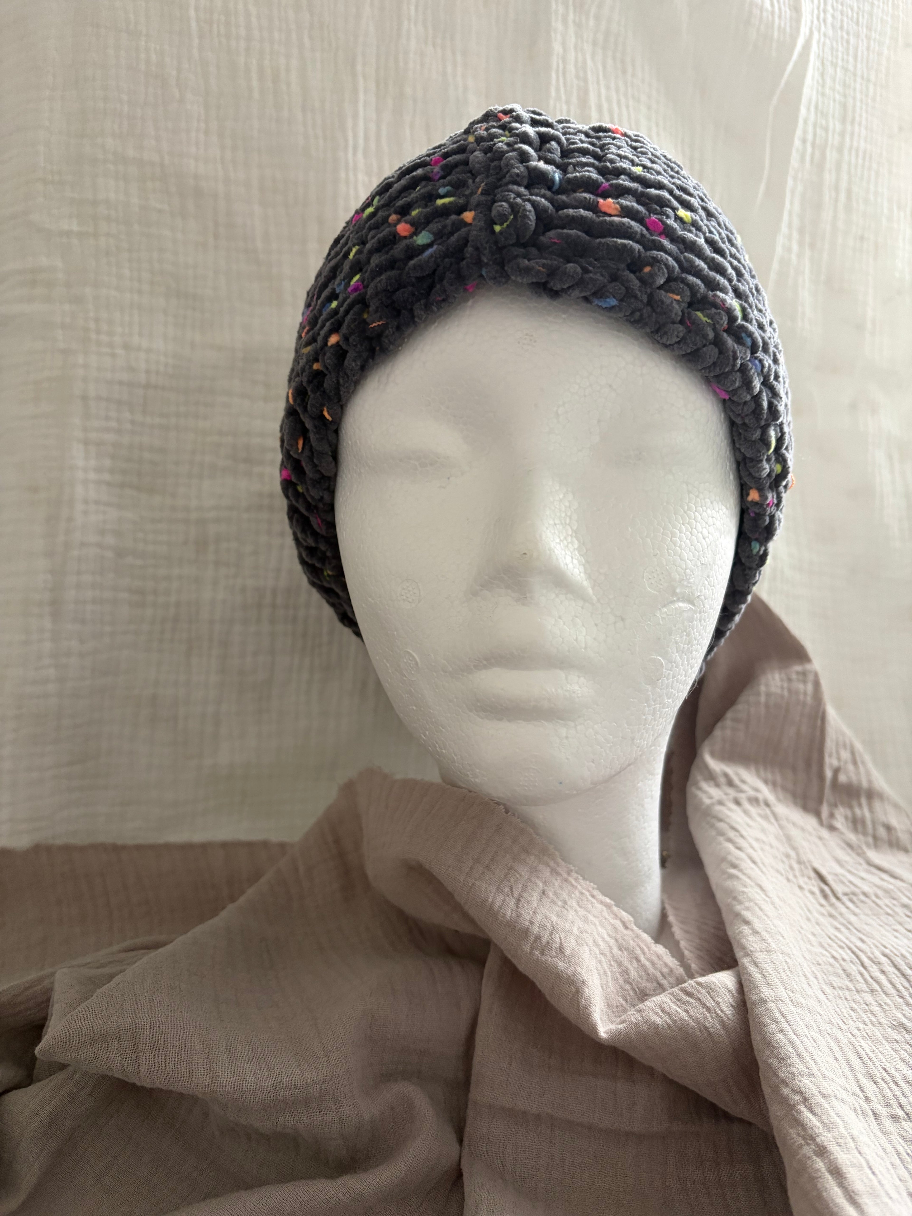 Stirnband Mitternachtskonfetti