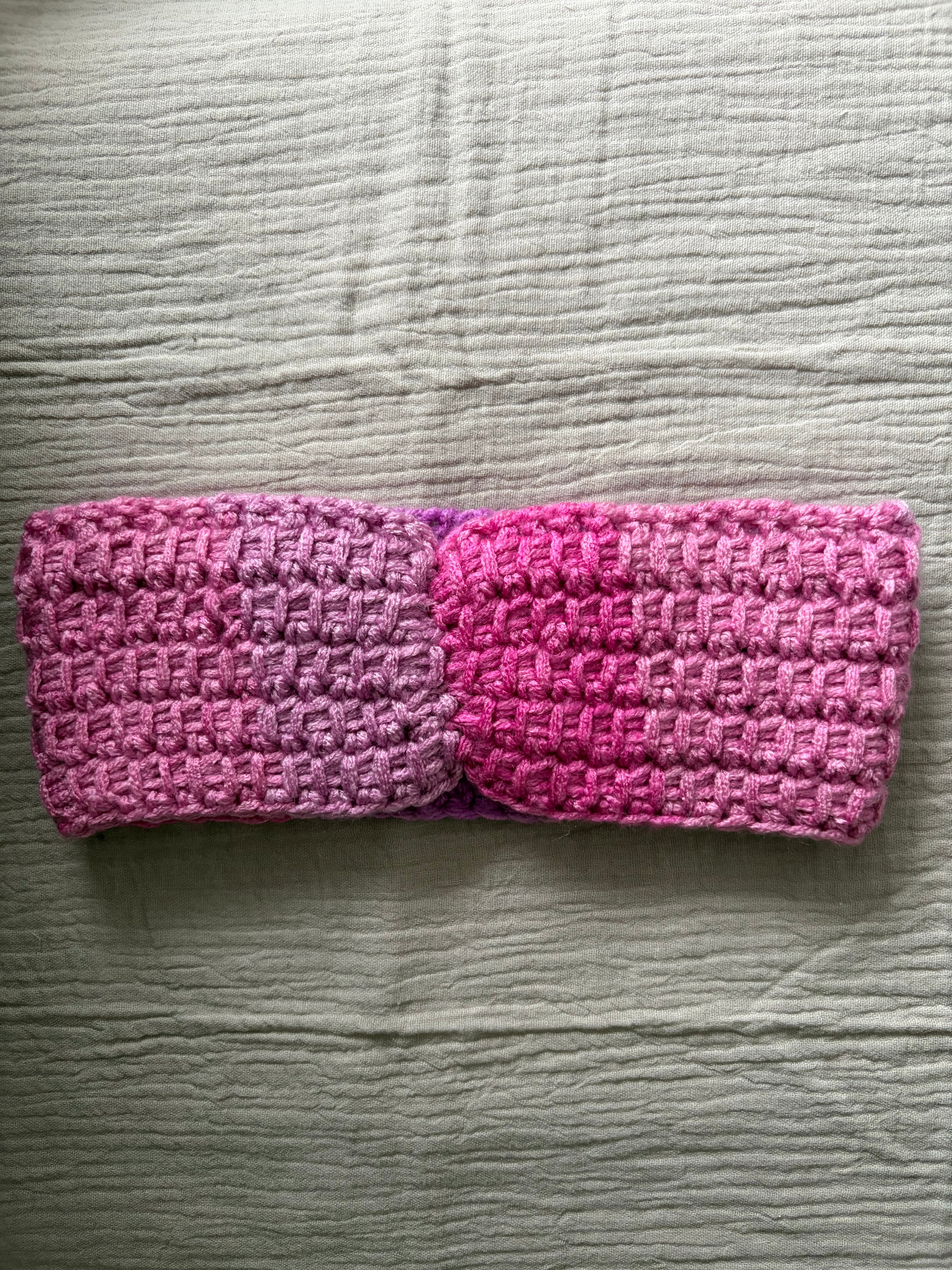 Stirnband Himbeerflieder