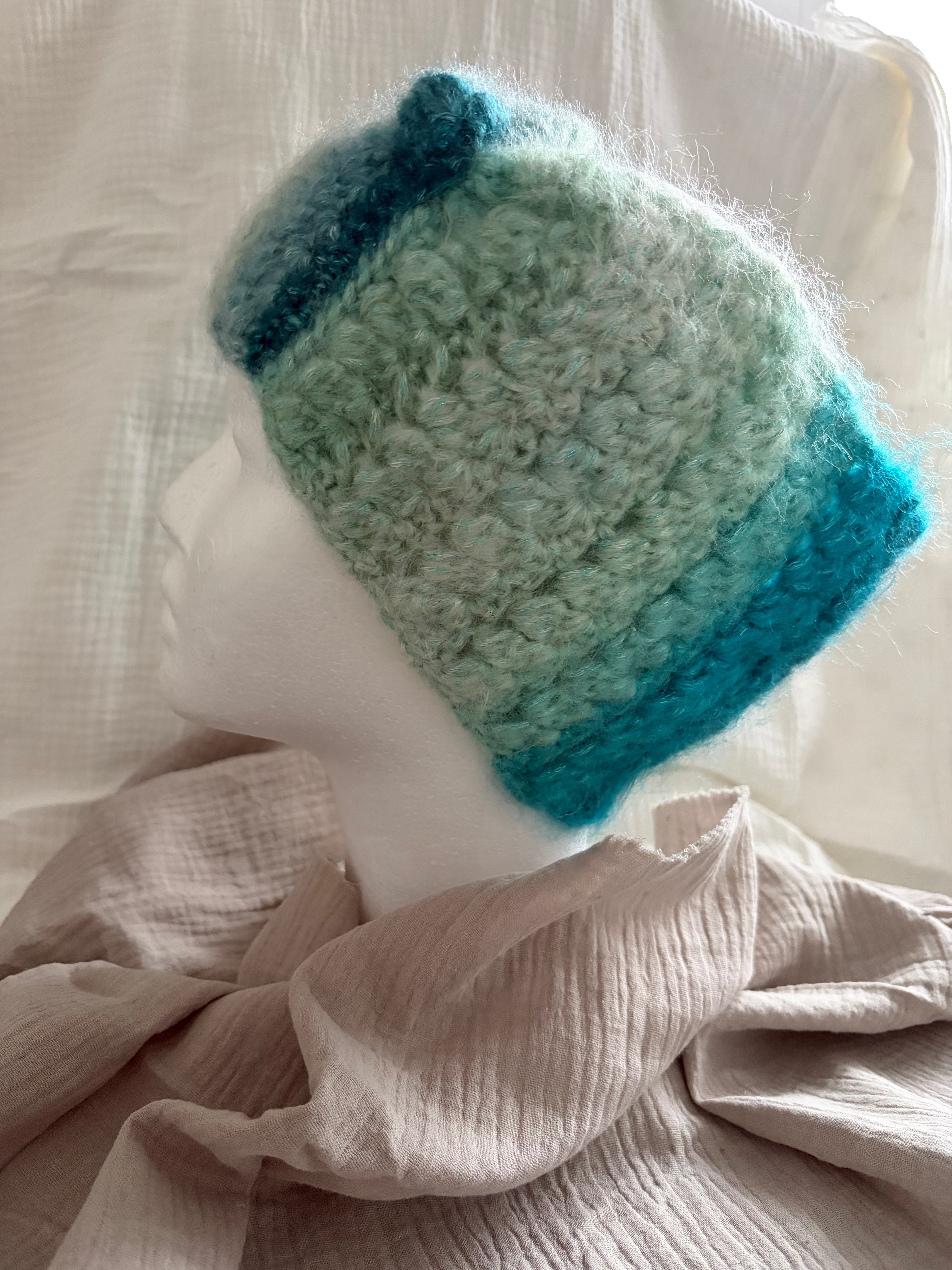 Breites Stirnband Meeresglitzern