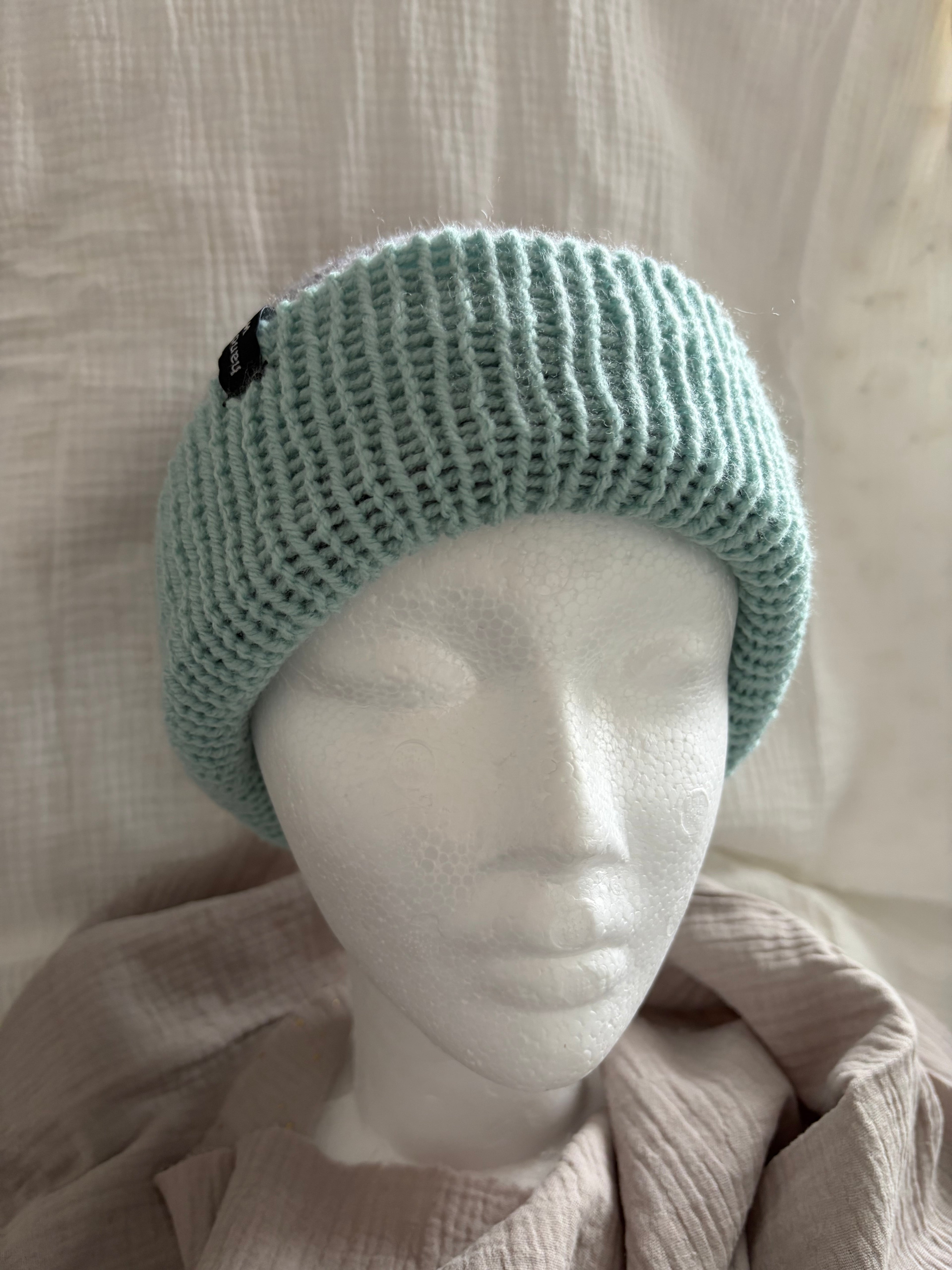Mütze Mintgrau
